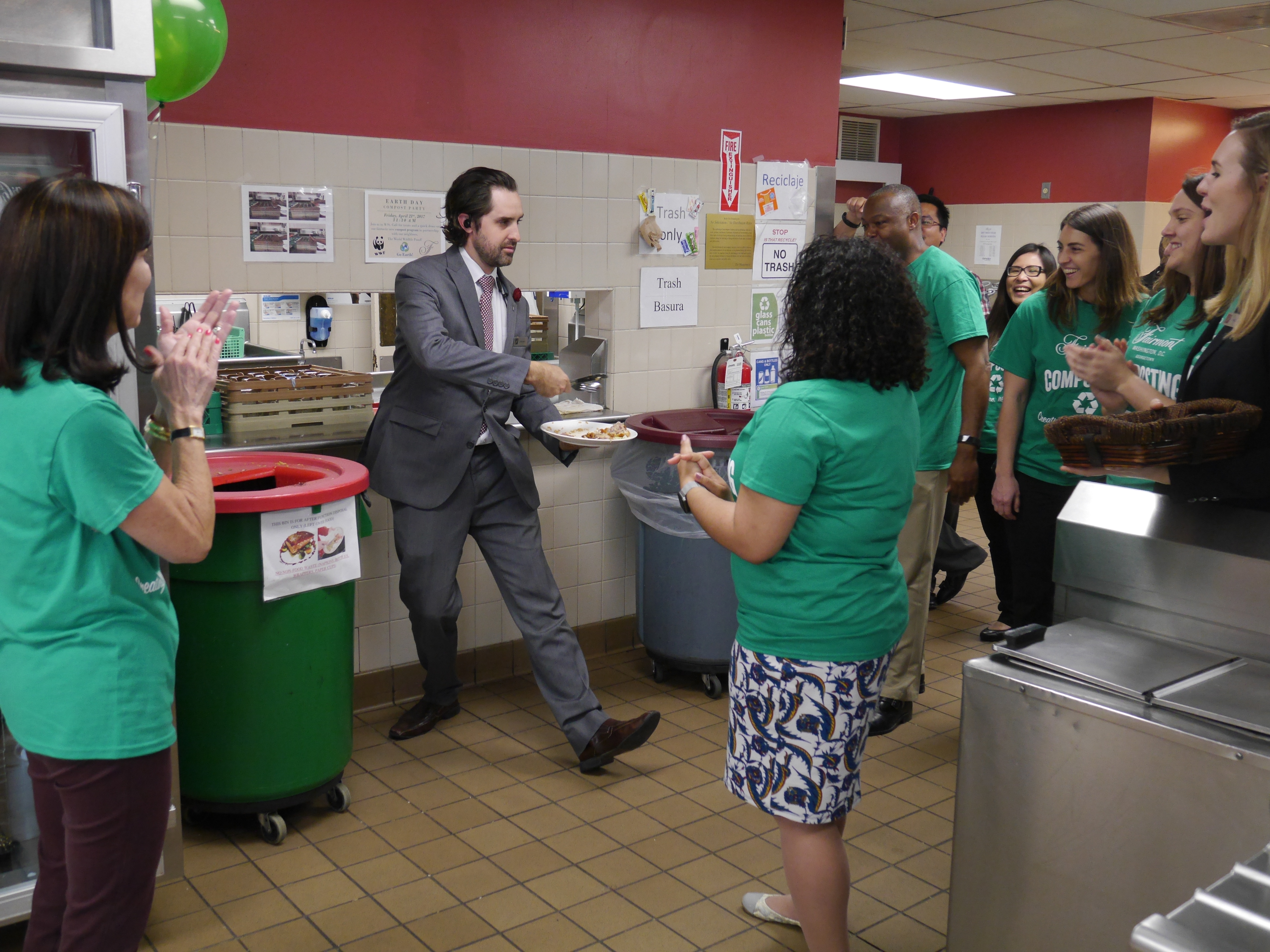 Staff education on food waste at The Fairmont